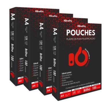 Imagem de Plástico Plastificação 400 Grafity 4 A4 (220x307) 0,05mm 125 Micras