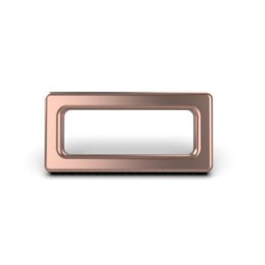 Imagem de 10 unidades - Passante Retangular Zamac Banho 17mm x 8mm - Decaplast, 