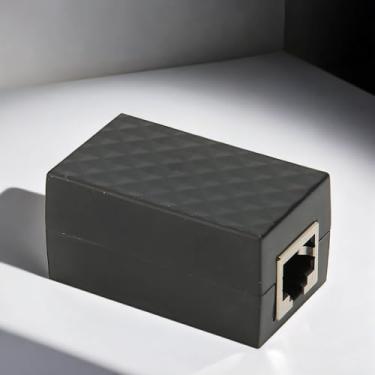 Imagem de Protetor Ethernet RJ45 fêmea POE Gigabit Ethernet LAN rede CAT5/CAT6 Prendedor de trovão para proteção adaptador de extensão de dispositivo