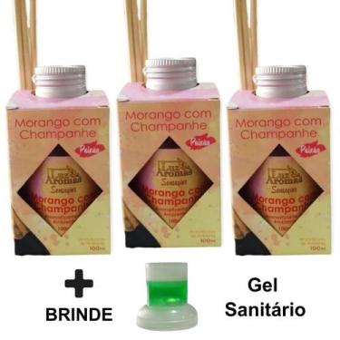 Imagem de 3 Aromatizador Ambiente Vareta Difusor Cheiroso Perfume Casa 100ml Odo
