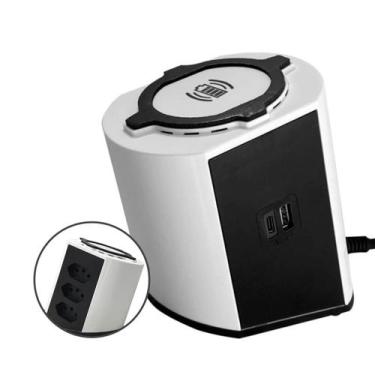 Imagem de Torre de Tomada Para Bancadas com Carregador por Indução e USB C+A mai