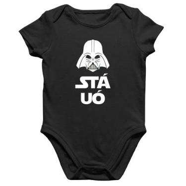 Imagem de Body Bebê Algodão Stá Uó - Foca na Moda, Preto, M