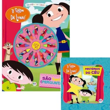 Imagem de Kit Livro Giz de cera O Show da Luna - São tantas perguntas! + Banho O