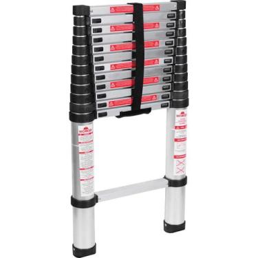 Imagem de Escada Telescópica Alumínio 13 Degraus 3,80M Worker