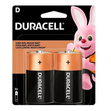 Imagem de Pilha Grande D Duracell Alcalina Cartela C/2 Unidades LR20