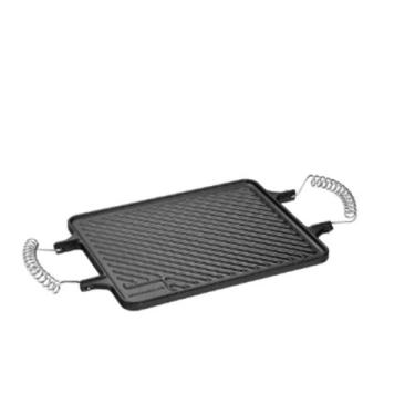 Imagem de Panela Chapa Bifeteira Dupla em Ferro Fundido 28x23 Fumil - A.R Varied