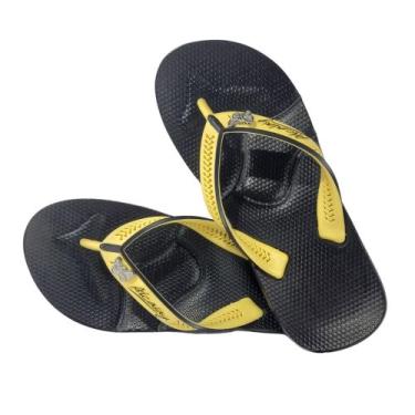 Imagem de Sandália Chinelo de Dedo Feminino Preto e Rosa Para Esporão Super Maci