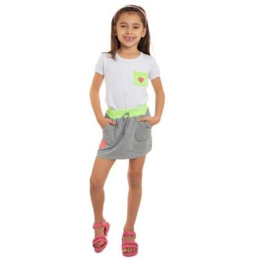 Imagem de Conjunto Coração - VD Kids, Branco, 08