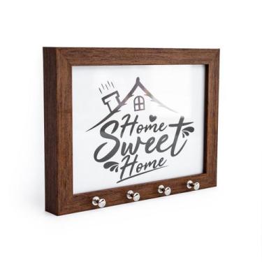 Imagem de Porta Chave Com Foto De Parede Decorativo 15x21 cm Moldura Com Vidro D