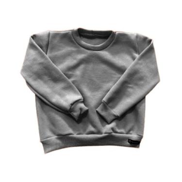 Imagem de Casaco Suéter Moletom infantil menino e menina flanelado grosso. - Flo