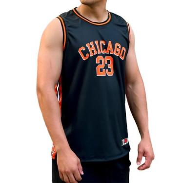 Imagem de Regata Basquete Chicago Micro Dry BAK Sports Academia Treino, M