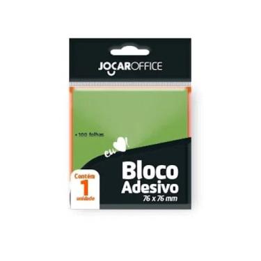 Imagem de Bloco Adesivo 76x76mm 100 Folhas Jocar Office, Verde