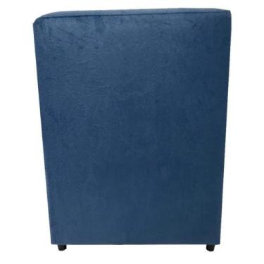 Imagem de Assento De Puff Cadeira Decoração Banco Grande em Suede 45 X 34 Cm - B