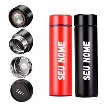 Imagem de Garrafa Térmica em Aço Inox, Personalizada, Led Digital 500ml - an xin
