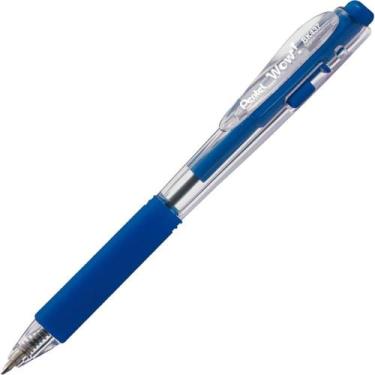 Imagem de Caneta Retrátil WOW 0,7MM Azul - Caixa com 12 Unidades - Pentel