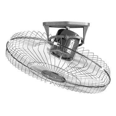 Imagem de Ventilador Teto Oscilante 360 Graus Bivolt 170W 60cm Preto Ventidelta