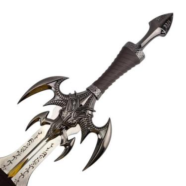Imagem de Espada Dark Elves World Of Warcraft Filme Com Suporte Parede - GS