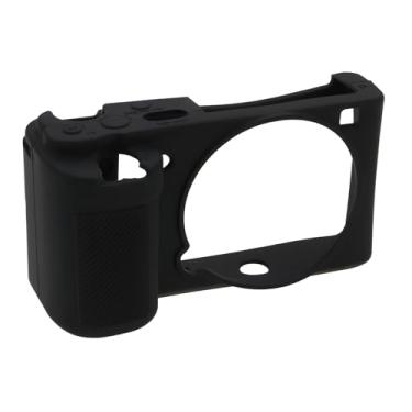 Imagem de eMagTech ZVE10 Capa de silicone para câmera digital capa protetora de silicone para câmera compatível com câmera Sony ZVE10 ZV-E10, preta