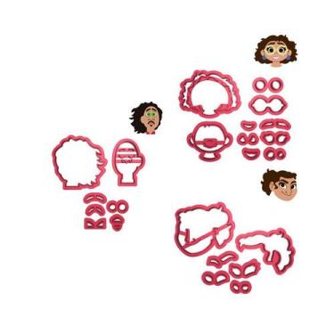 Imagem de Kit 3 Cortadores Encanto Mirabel Bruno Luisa - DOCE IMPRESSO, 8,5cm