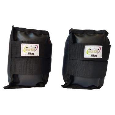 Imagem de Caneleira / Tornozeleira Profissional 5 KG - Exercise Sports, Preto