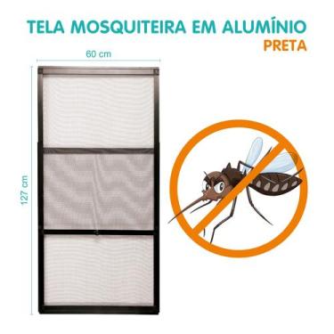 Imagem de Tela Mosquiteira em Alumínio -  Altura regulável - Largura 60 cm - Pre