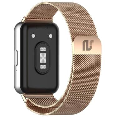 Imagem de Pulseiras NSmart magnética em aço inoxidável compativel com Galaxy Fit3 (Rose Gold, Fit3)