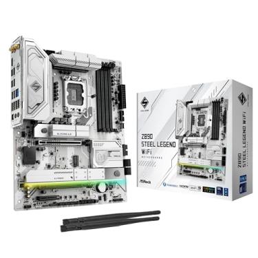 Imagem de ASRock Placa mãe Intel Core Ultra Z890 Steel Legend WiFi 7 ATX LGA1851RL-ILM DDR5 M.2 PCle 5.0 ARGB SATA3 6.0 Gb/s Thunderbolt