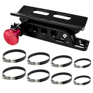 Imagem de Bestaoo Suporte de extintor de incêndio ajustável para Jeep Wrangler TJ JK JKU JL UTV Polaris RZR Ranger Camper Van, alumínio, liberação rápida