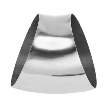 Imagem de Motoforti Tubulação de tubo de escape modificada para carro curva mandril 45 graus espessura 0,9 mm/21GA 102x110x0,9 mm aço inoxidável 201 prateado