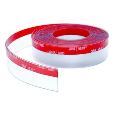 Imagem de Fita Veda Fresta Porta Transparente 5 Metros Ideal para Portas Janelas Pivotante Blindex