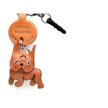 Imagem de Acessório para fone de ouvido de cachorro de couro Bulldog francês/plugue de poeira/tampa de orelha/orelha JackVANCA Feito no Japão #47728