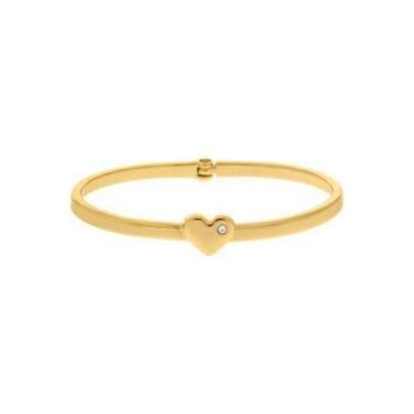 Imagem de Bracelete Moderno Minimalista de Coração  - GEMERSON BIJOUX, Dourado