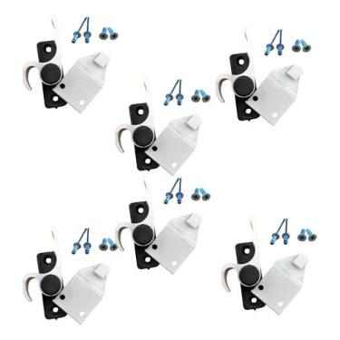 Imagem de 3 Par Meia Lua Japones Caracol Porta Balcão Correr Aluminio - la plata