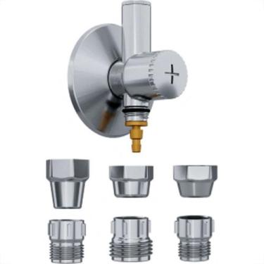 Imagem de Adaptador Para Filtro De Agua Blukit 6Em1 Com Registro Cromado 310905-