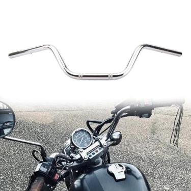 Imagem de AnXin guidão de motocicleta 7/8" Arrasto guidão de cintura alta guidão barras universais para Harley Sportster XL 883 1200 Cruiser Bobber personalizado Chopper Softail Dyna Tour Glide Road CG125AnXin R151114061