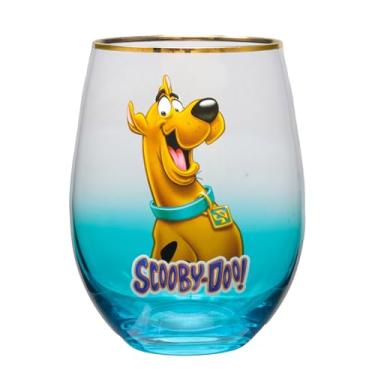 Imagem de Spoontiques - Copo de vinho de vidro sem haste Scooby Doo - Taça de vinho sem haste - 567 g - 12 cm de altura