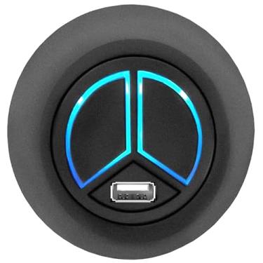 Imagem de Interruptor reclinável AWINLI com tomada de carregamento USB, alça de controle manual redonda 2 botões 5 pinos plugue reto alternativo de sofá elétrico, adequado para Ashley Okin Limoss Lane cadeira