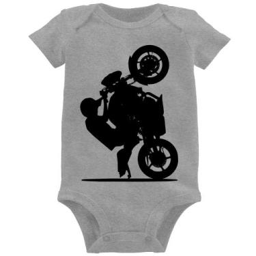 Imagem de Body Bebê Moto Grau XJ6 - Foca na Moda, Cinza, M