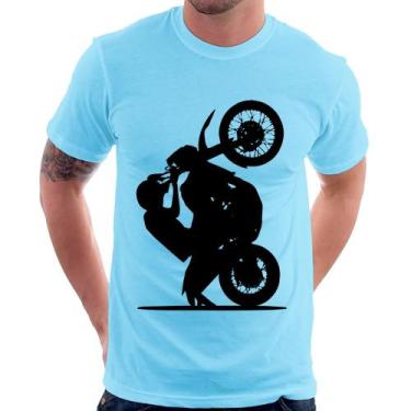 Imagem de Camiseta Moto Grau XT 660 - Foca na Moda, Azul bebê, P