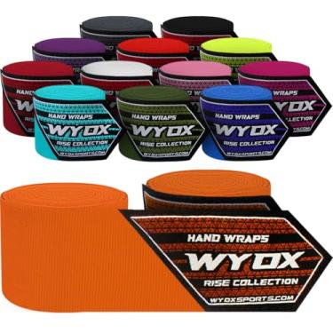 Imagem de Bandagens WYOX ǀ Bandagens Premium de 3M para Boxe, Muay Thai, Kickboxing e MMA ǀ Luvas Internas Unissex com Proteção Perfeita para (Pair of 1, LARANJA, 4.5)
