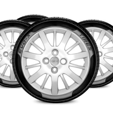 Imagem de Jogo Calota 4x100 Aro 14 Design Siena Compatível Fiat