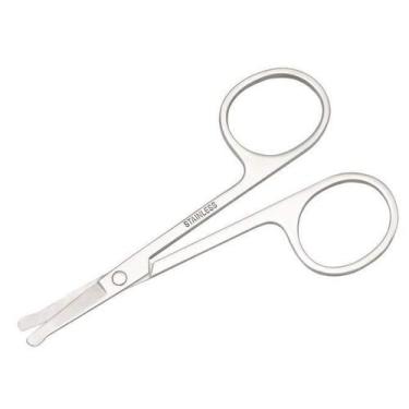 Imagem de Tesoura para Cortar Pêlo de Nariz - Ponta Redonda - SANTA CLARA