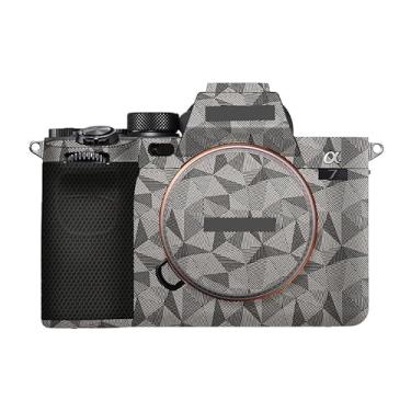 Imagem de Adesivo antiarranhões para câmera Sony Alpha 7 IV/A7M4/A7IV película protetora de câmera (titânio triangular)