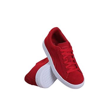 Imagem de PUMA Tênis feminino de camurça Classic Badge PS, Barbados Cherry/Barbados Cherr, 11.5 Little Kid