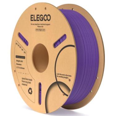 Imagem de Filamento PLA 1,75mm Roxo 1kg - ELEGOO para Impressora 3D