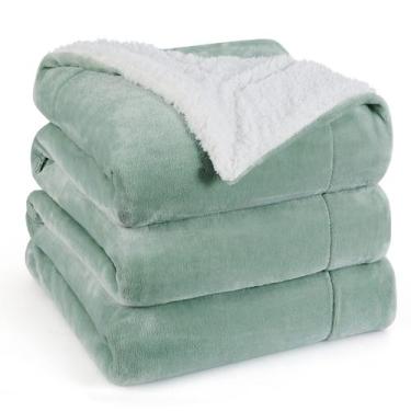 Imagem de Cobertor Sherpa Fleece Bedsure King Size (270x230cm) - Verde Sálvia