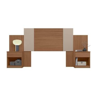 Imagem de Cabeceira Casal Araguaia Extensível Ripada Caarvalho Fendi