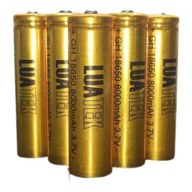 Imagem de Pilha Recarregável bateria 18650 3.7v Lion - Luatek