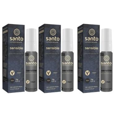 Imagem de KIT 3 sensible Anestesico Dessensibilizante Facilitador - Santo Cosmét
