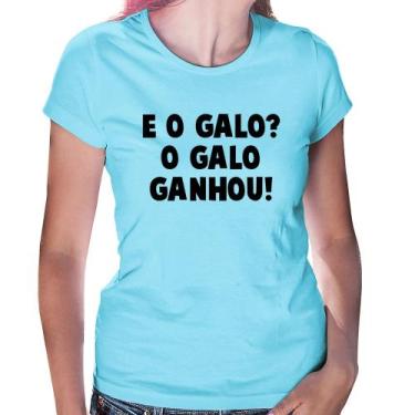 Imagem de Baby Look E o galo O galo ganhou! - Foca na Moda, Azul bebê, P
